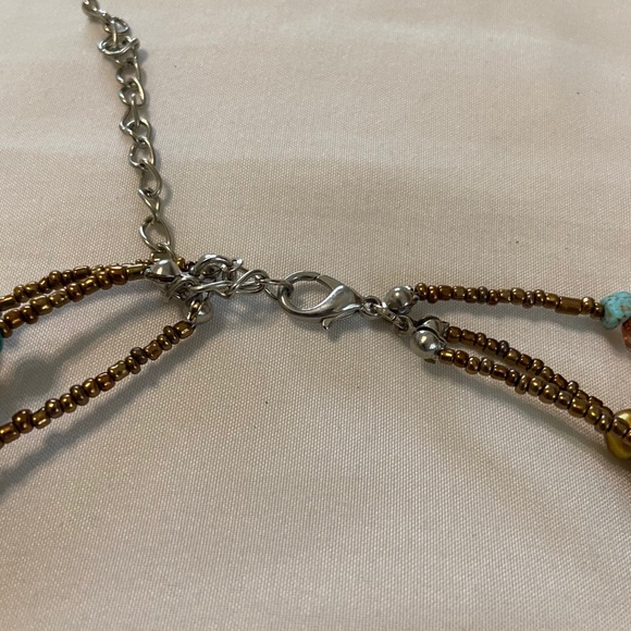 Necklace Turquoise and Brown - Picture 5 of 6